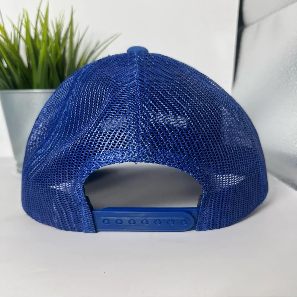Travis Mathew Mesh Adjustable‎ Golf SnapBack Hat Royal Blue/White Embroidery TM